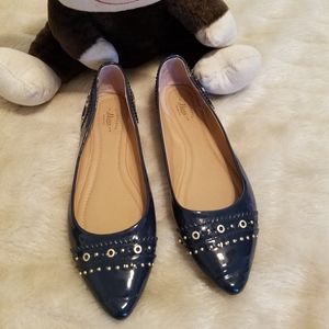 BASS FLATS WITH GOLD EMBELLISHMENTS SIZE 8.5M
